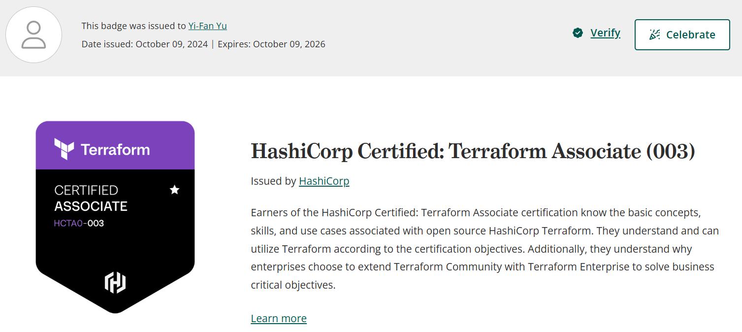 Terraform Certified Associate